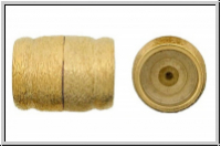 Magnetverschl�sse, Endkappen, geb�rstet, 23K verg., 26x20 mm, 1 Paar